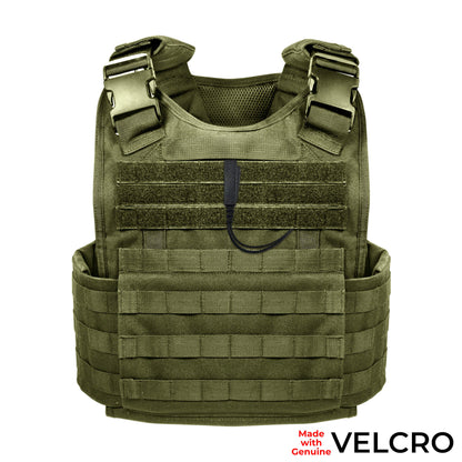 Velcro Tactical Mic & Earpiece Braided Fiber Kit w/ Quick Disconnect (Hirose) - BaoFeng: UV9G, UV9R, UV9R Plus, UV9R Pro, BF-A58, BF-558, BF-N9, UV-XR, GT-3WP, BF-9700, UV-5S, BF-R760, UV-82WP