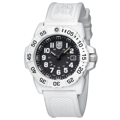 Luminox Tritium White Navy SEAL 45MM Military Dive Watch