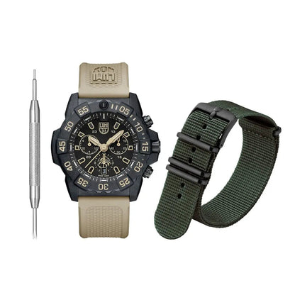 Luminox Tritium Sand Navy SEAL Foundation 45MM Chronograph Watch
