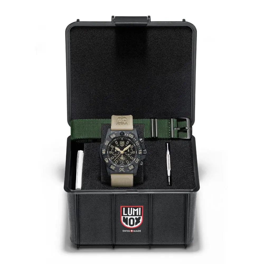 Luminox Tritium Sand Navy SEAL Foundation 45MM Chronograph Watch