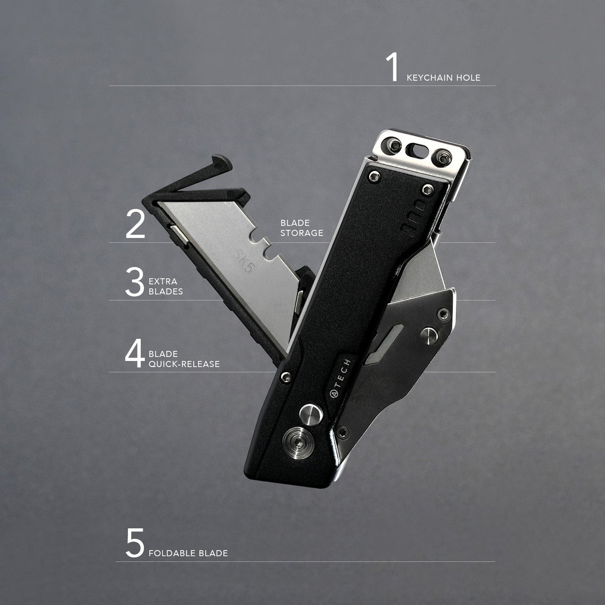 EDC Utility Knife with Blade Storage