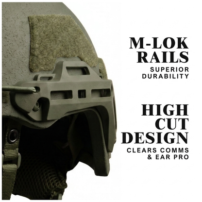 ATE® GEN2 Ballistic Helmet | NIJ IIIA High-Cut – Hard Head Veterans