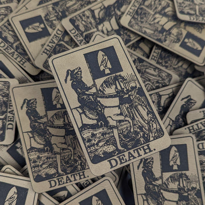 Leather Death Card Patch