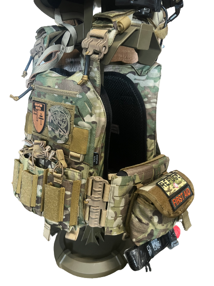 Redemption Tactical Crusader 2.0® l St. Michael FULL ARMOR KIT COMBO PACKAGE with Crusader 2.0 +IFAK Medical Kit + LEVEL IV  (2) 10x12 Front/Back Plates (2) 6x6 Side Plates (Level IV Ceramic)