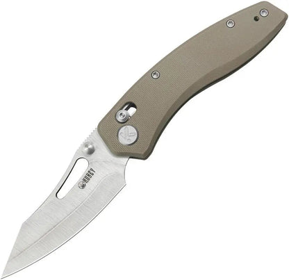 Kubey Caiman Crossbar Lock Tan G10 Folding Knife