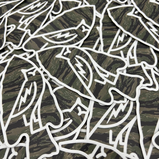 Tiger Stripe Arrowhead Sticker